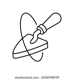 Icono de la paleta de Ilustración vectorial limpia y moderna
