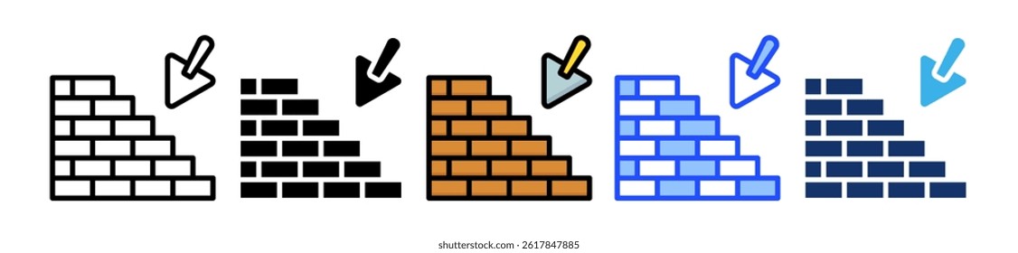 Trowel Icon Collection With Multiple Styles