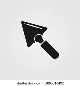 Trowel icon. Construction, building tool symbol.