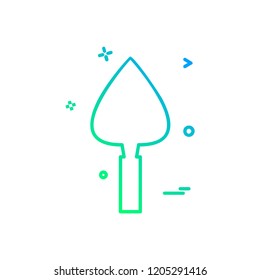 Trowel icon design vector
