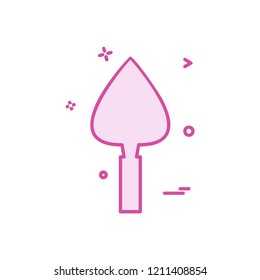 Trowel icon design vector