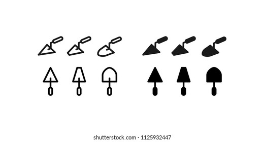 Trowel Icon Design Vector Symbol Construction Cement Brick