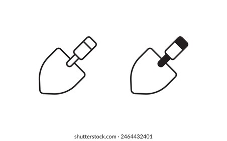 Diseño de icono de paleta con fondo blanco ilustración de stock