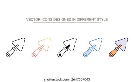 Diseño de icono de paleta con fondo blanco Ilustración de stock