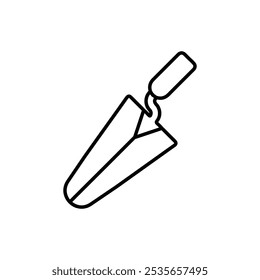 trowel icon Flat logo isolated symbol