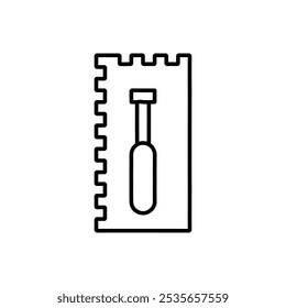 icono de la paleta logotipo plano aislado símbolo