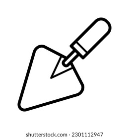 Trowel icon free construction vector design illustration