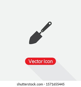 Trowel Icon, Trowel Gardening Tool Icon Vector Illustration Eps10