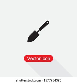 Trowel Icon, Trowel Gardening Tool Icon Vector Illustration Eps10