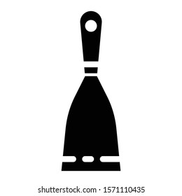 trowel icon glyph vector design
