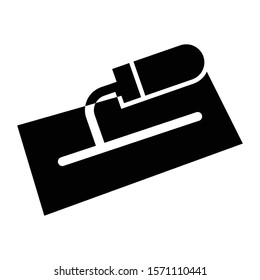 trowel icon glyph vector design