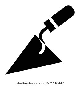 trowel icon glyph vector design