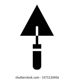 trowel icon glyph vector design