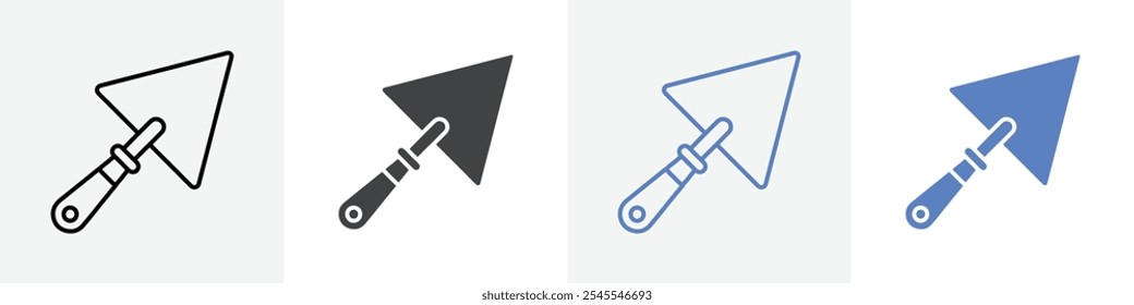 trowel icon Group symbol or sign vector