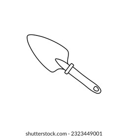 Trowel icon. Hand drawn vector illustration.