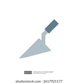 Trowel Icon for Home Renovation and Construction Projects with Focus on Repair and Interior Design