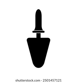 Trowel icon illustrated on background