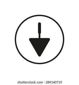 trowel icon, illustration