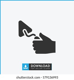 trowel icon illustration isolated vector sign symbol
