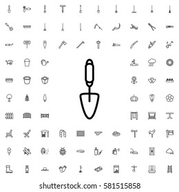 Trowel Icon Illustration Isolated Vector Sign Symbol. Gardening Icons Set.