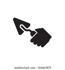 trowel icon illustration isolated vector sign symbol
