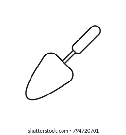 trowel icon illustration isolated vector sign symbol