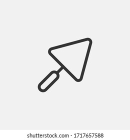 Trowel icon isolated on background. Construction symbol modern, simple, vector, icon for website design, mobile app, ui. Vector Illustration