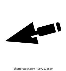 trowel icon isolated sign symbol vector illustration - high quality black style vector icons
