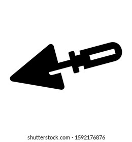 trowel icon isolated sign symbol vector illustration - high quality black style vector icons
