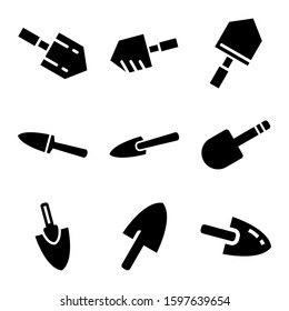 trowel icon isolated sign symbol vector illustration - Collection of high quality black style vector icons
