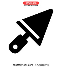 trowel icon or logo isolated sign symbol vector illustration - high quality black style vector icons
