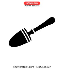 trowel icon or logo isolated sign symbol vector illustration - high quality black style vector icons
