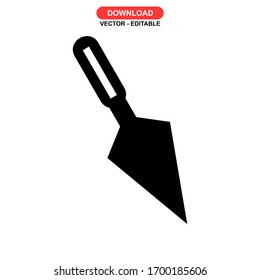 trowel icon or logo isolated sign symbol vector illustration - high quality black style vector icons
