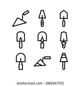 Trowel icon or logo isolated sign symbol vector illustration - Collection of high quality black style vector icons
