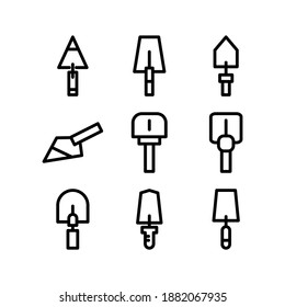 Trowel icon or logo isolated sign symbol vector illustration - Collection of high quality black style vector icons
