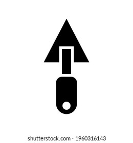 trowel icon or logo isolated sign symbol vector illustration - high quality black style vector icons

