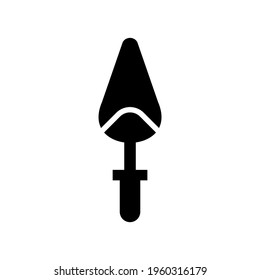 trowel icon or logo isolated sign symbol vector illustration - high quality black style vector icons
