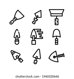 trowel icon or logo isolated sign symbol vector illustration - Collection of high quality black style vector icons
