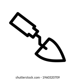 trowel icon or logo isolated sign symbol vector illustration - high quality black style vector icons
