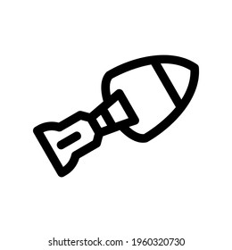 trowel icon or logo isolated sign symbol vector illustration - high quality black style vector icons
