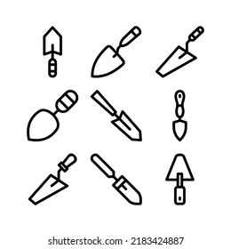 trowel icon or logo isolated sign symbol vector illustration - Collection of high quality black style vector icons
