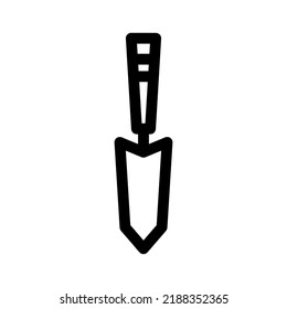 trowel icon or logo isolated sign symbol vector illustration - high quality black style vector icons
