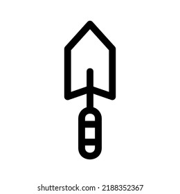 trowel icon or logo isolated sign symbol vector illustration - high quality black style vector icons
