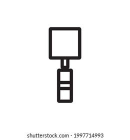 trowel icon or logo vector illustration of isolated sign symbol, vector illustration with high quality black outline.