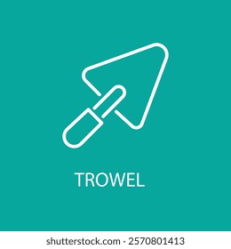 trowel icon logo vector illustration. trowel symbol template for graphic and web design collection