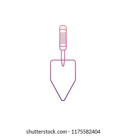 trowel icon in Nolan style. One of Home repair tool collection icon can be used for UI, UX