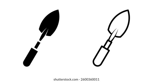 Trowel icon on white background