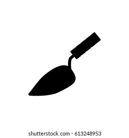 trowel icon on the white background