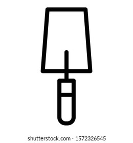 trowel icon outline vector design
