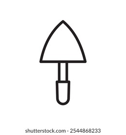 trowel icon Outline vector for web ui